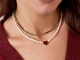 Heart Pearl ketting groen