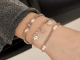 Smiley Fam armband zilver