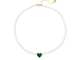 Heart Pearl ketting groen