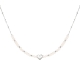 Parel Hart ketting zilver